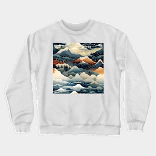Fantasy Landscapes Mountains Pattern 6 Crewneck Sweatshirt